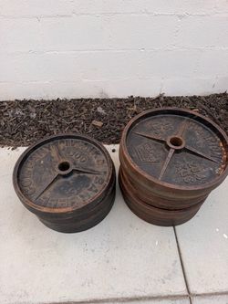 100lbs & 45lbs  Cast Iron Weight Plates
