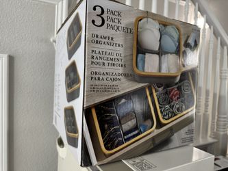 3 Pack Drawer Organizer 