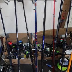 Pole Set For Fishing And Crabbing 