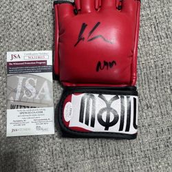 Kyle Hebert Signed Glove Street Fighter Ryu DBZ Gohan Famous Voice Actor JSA COA