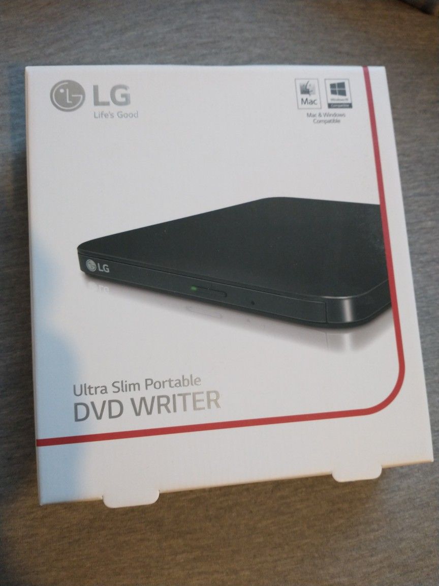 LG Ultra Slim DVD Writer, USB external