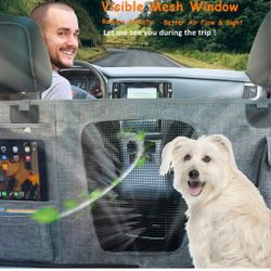 Pet Mesh Window Barrier For Back Seat