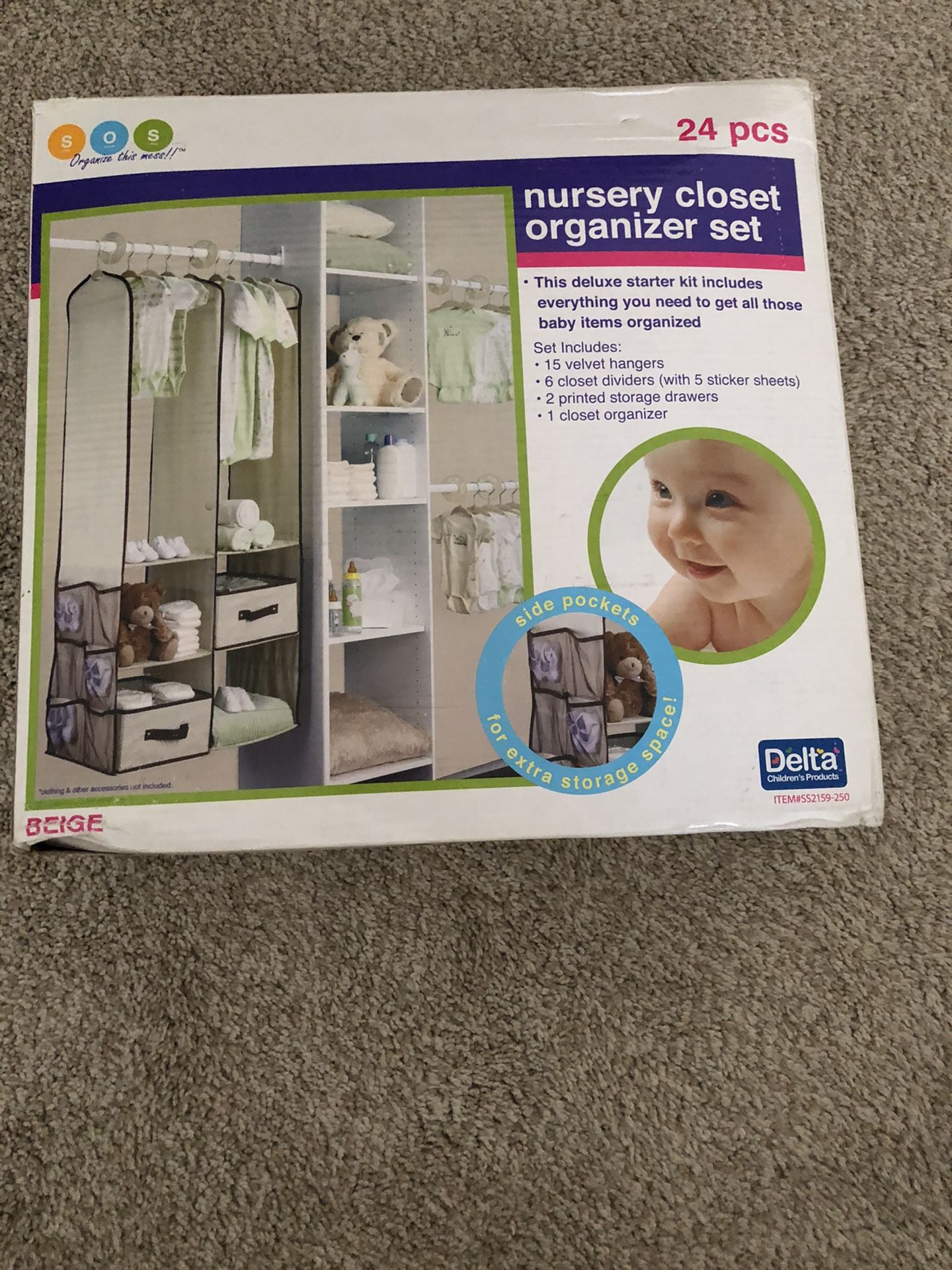 Closet baby organizer