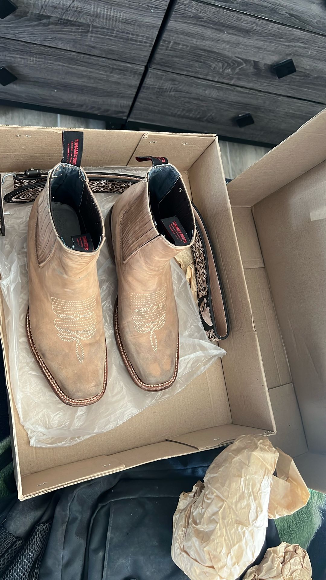 Cowboys Boots And Belt