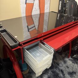 Glass Top Drafting Table 