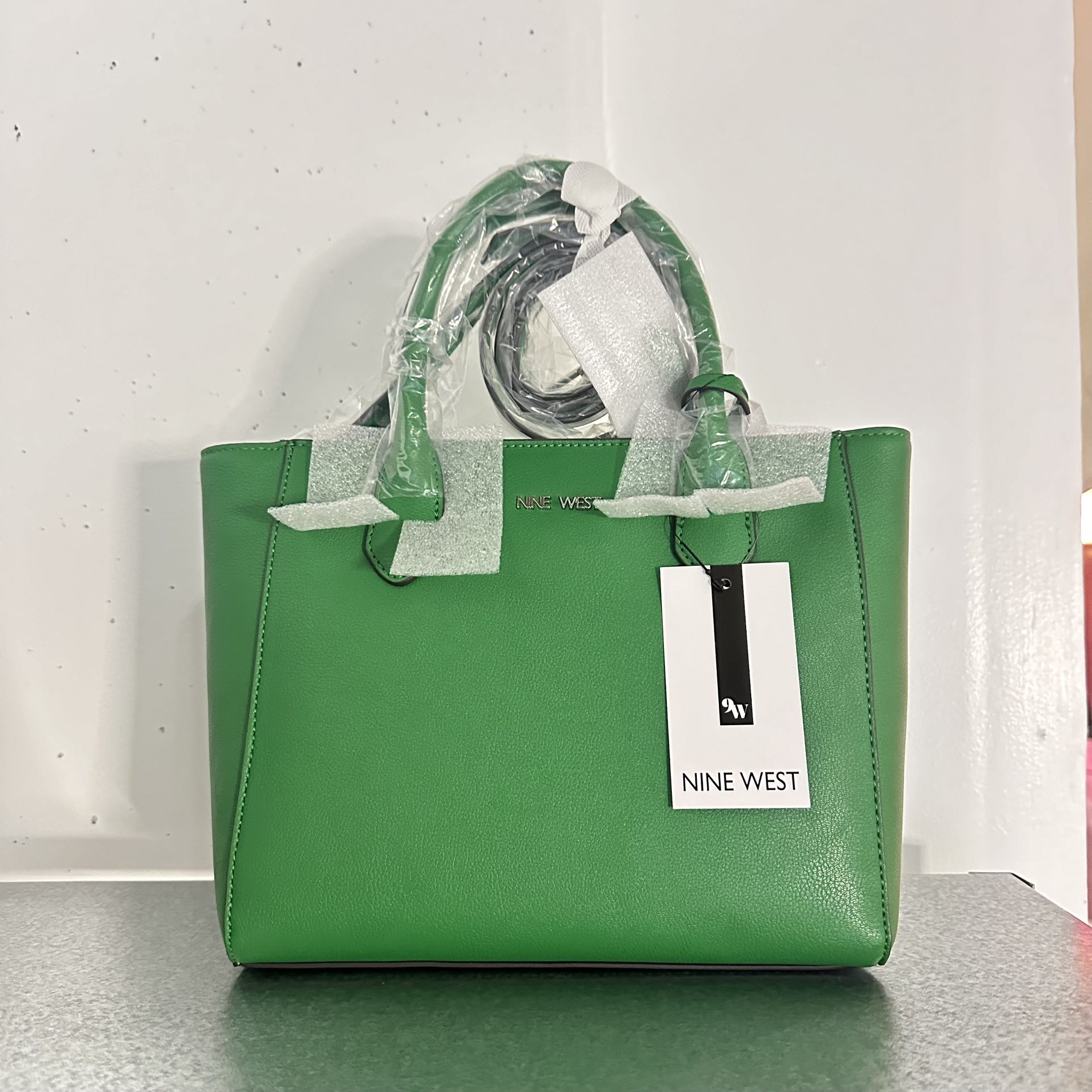 Nine West Green Purse Crossbody Hand Bag New