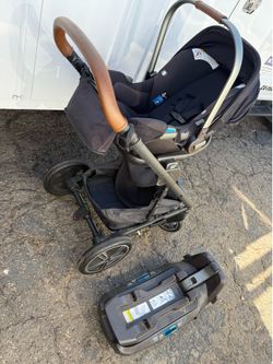 Nuna mixx stroller with car seat and base