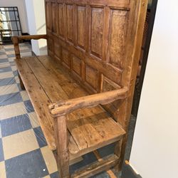 Reclaimed Wood Accent Entry Bench