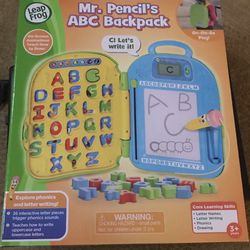 Leap Frog Mr. Pencil’s ABC Backpack