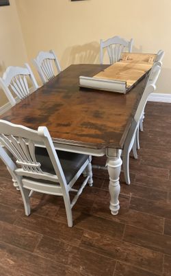 6 Chair Dining Table With Leaf