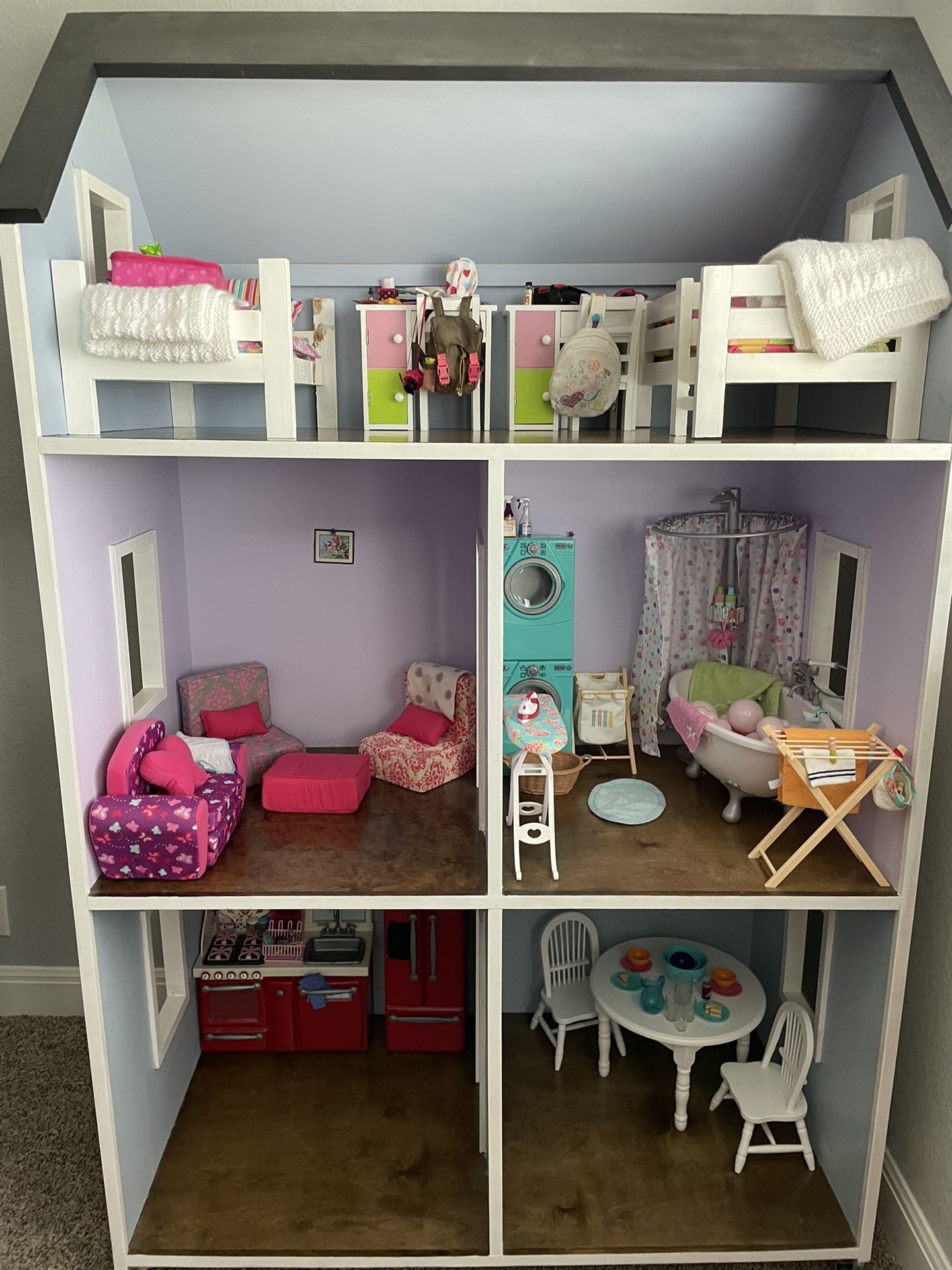 Doll House For 18 Inch Dolls Such As American Girl Dolls