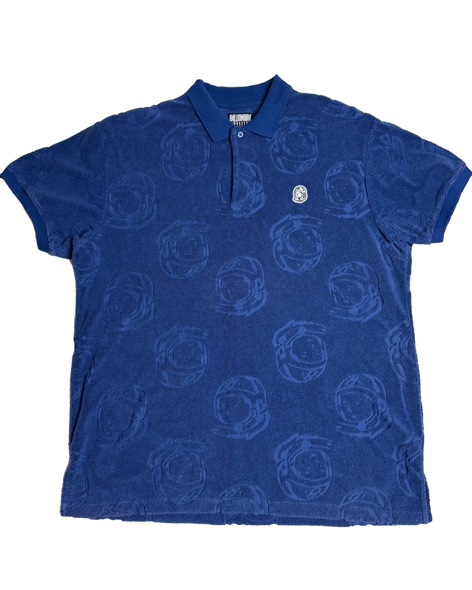 Billionaires Boys Club Blue Gravity Terry Cloth Polo