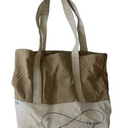 vintage Limited edition PETA vegan large tote bag hemp