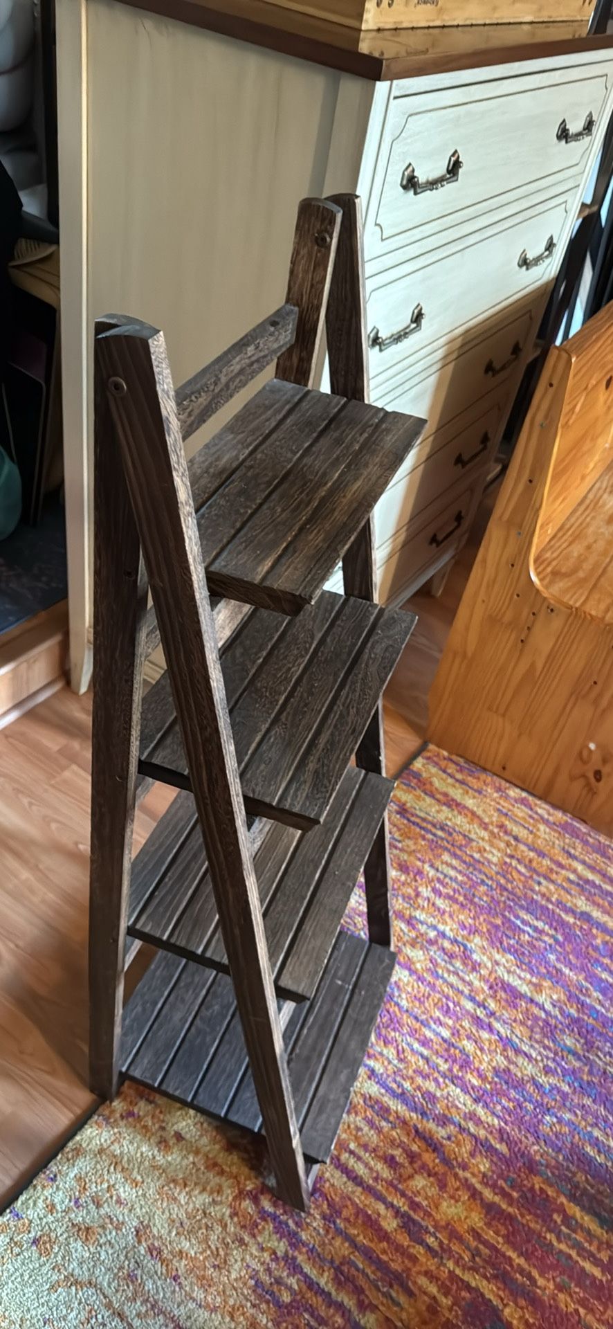 Rustic style Ladder Shelf