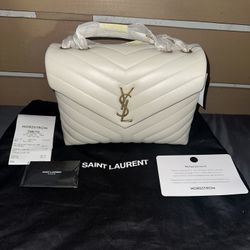 YSL Lou Lou Medium Shoulder Bag In Quilted Leather 