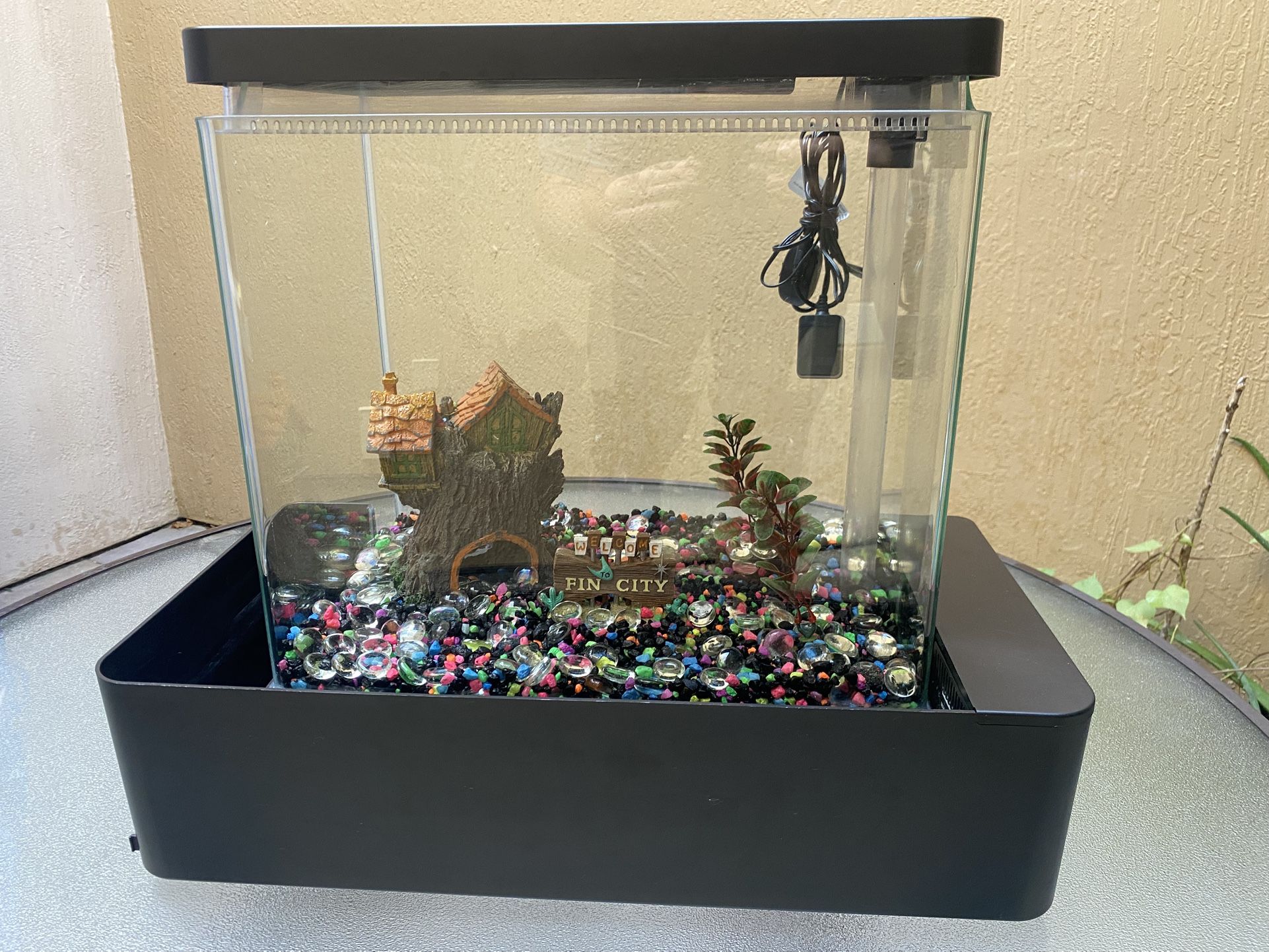 Top Fin Infinity Edge Waterfall Aquarium