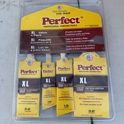 New 4 pack good paint brushes for all paints construction house stain