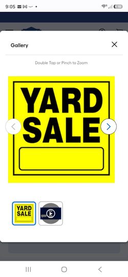 Big yard sale