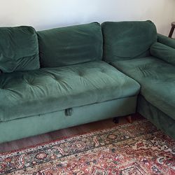 Emerald/Green Couch