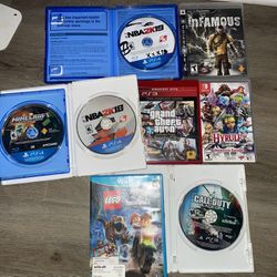 Ps3 & Ps4 Games Used Great Condition 