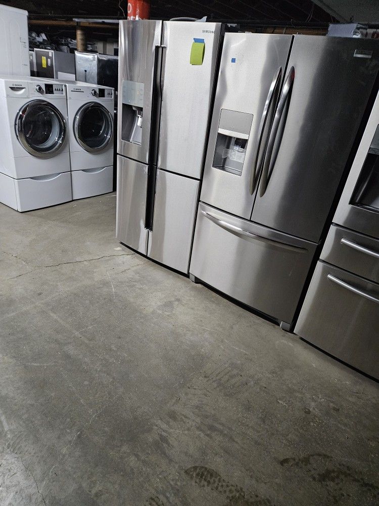 Huge Liquidation Sale Store Full Nice Certified Lightly Used Washer Dryer Refrigerator Oven Stove Stackable Free Warranty Kenmore Maytag Whirlpool LG