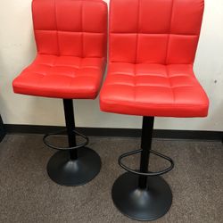 2 Pc Swivel Bar Stools 