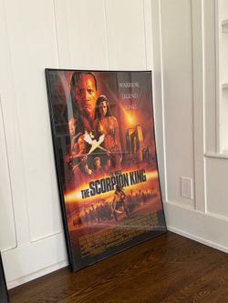 Vintage The Scorpion King (The Rock) Framed Movie Poster