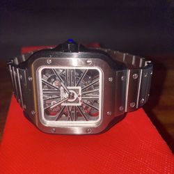 Cartier santos skeleton Watch