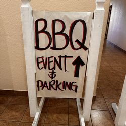 Wooden Sign Stands 