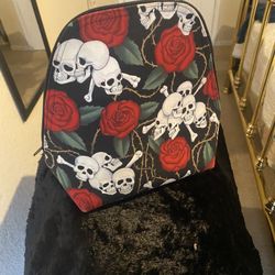 Skull And Roses Backpack