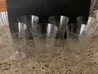 Depression-Era Crystal Etched Glasses