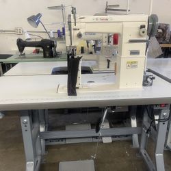 New Yamata GC-810 Heavy Duty Single Needle Post Bed Drop Feed Sewing Machine Hats