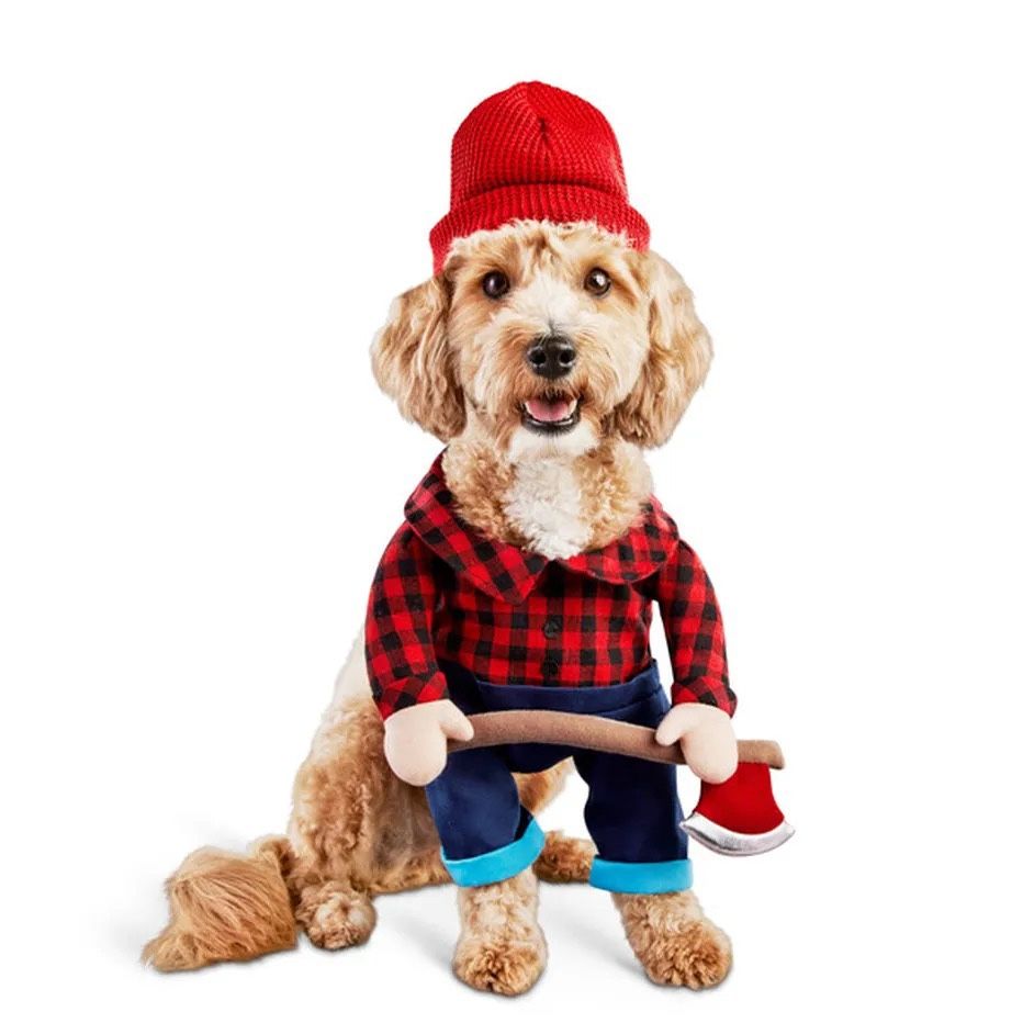 Bootique Lumberjack Dog Halloween Pet Costume w/ Hat - 2XL