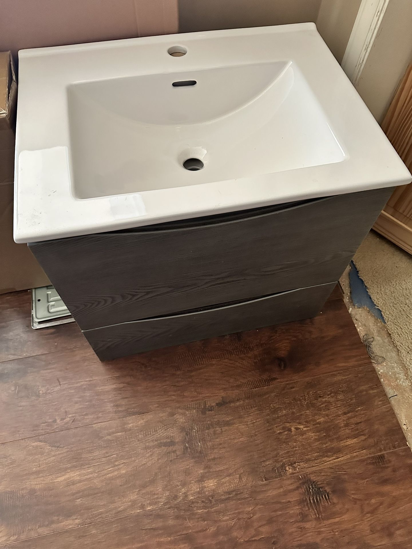 Wall hung vanity unit combo