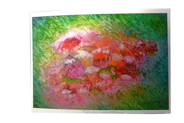 Floral Hues Giclee On Canvas ,Kamran Khavarani