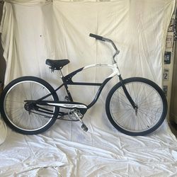 ELECTRA brand HOLLYWOOD edition 26” single speed, coaster Brake beach cruiser bicycle, ready to ride with brand new custom cruiser saddle seat