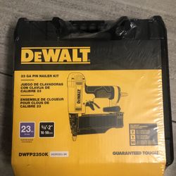 NEW DeWalt 23 GA Pin Nailer Kit (DWFP2350K) – 50% OFF