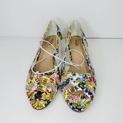NEW east 5th Womens Rani Slip-On Shoe Size 8.5 M Spring Floral Heel Brand new with box/ no lid  Fast shipping 