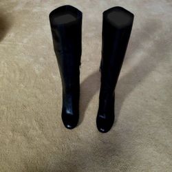 Via Spiga Womens Leather Knee High Boots - Size 10