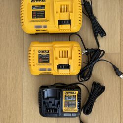 Dewalt Chargers - 12Amp, 8Amp, 4Amp - Brand New