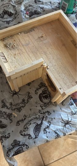 Small Wooden Storage Box with Drawer