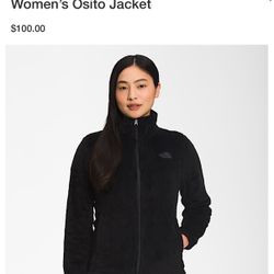 Northface  Women’s furry zip up jacket 🍁🍃❄️