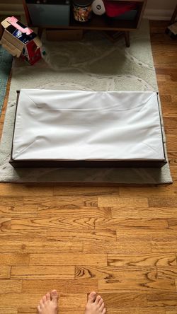 FREE Changing Table Topper Tray With Pad, Walnut Finish