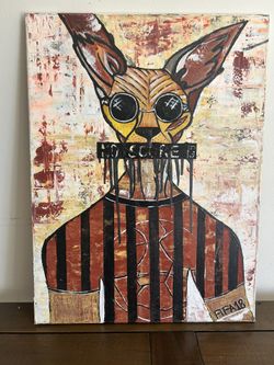Acrylic Paining Mad Cat FIFA 2018 