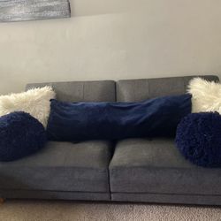 Geraldton Linen Upholstered Cushion Back Convertible Sofa