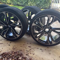 OEM 2022 Audi S5 B9.5 20” Wheel Set – Continental Tires Worn – Clean Takeoffs 