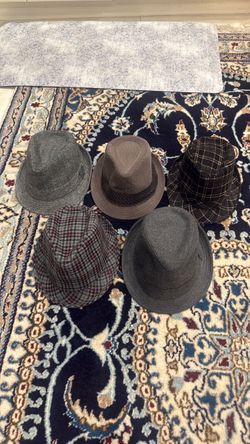 Lot of 5 Fedora Hats