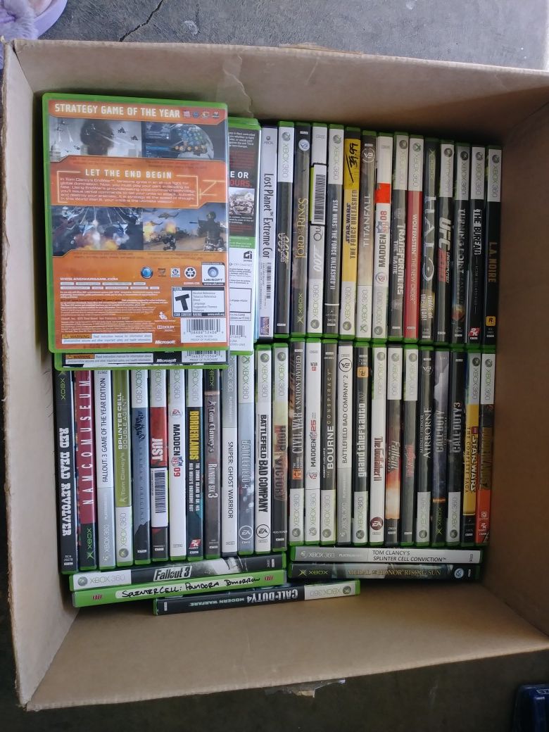 60 pcs xbox games