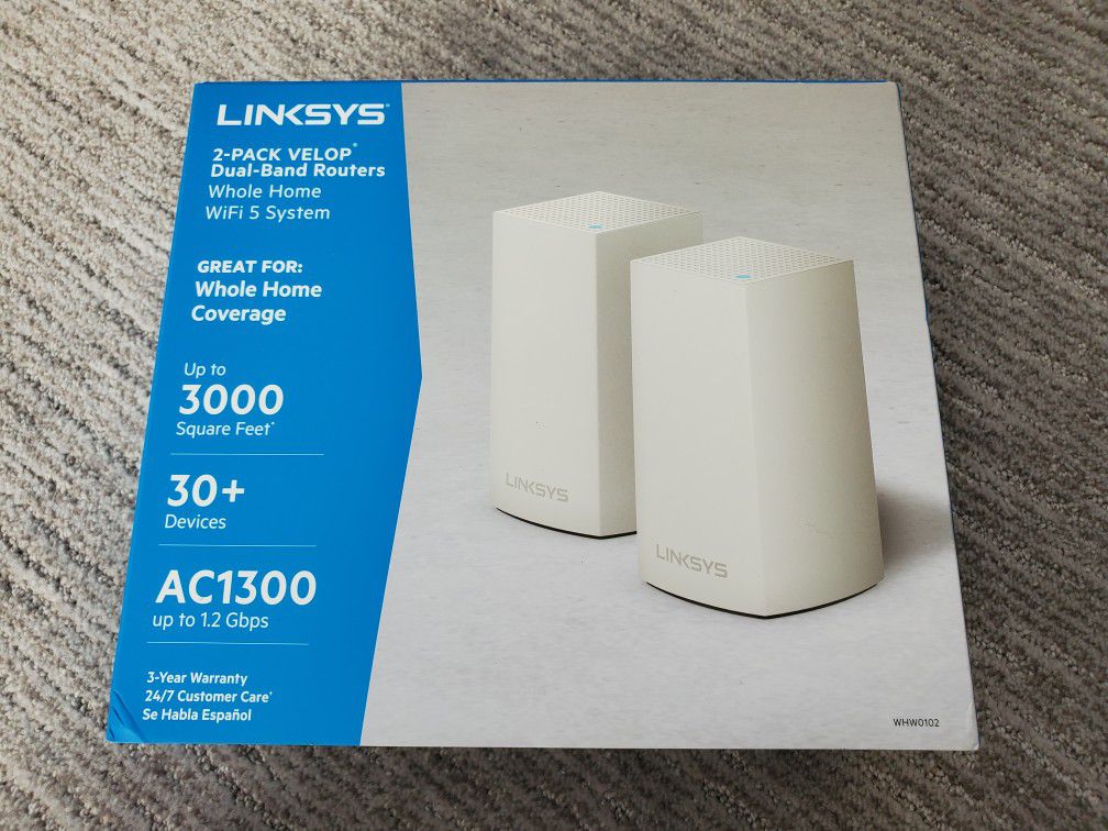 Linksys Velop Mesh Home WiFi System (AC1300)