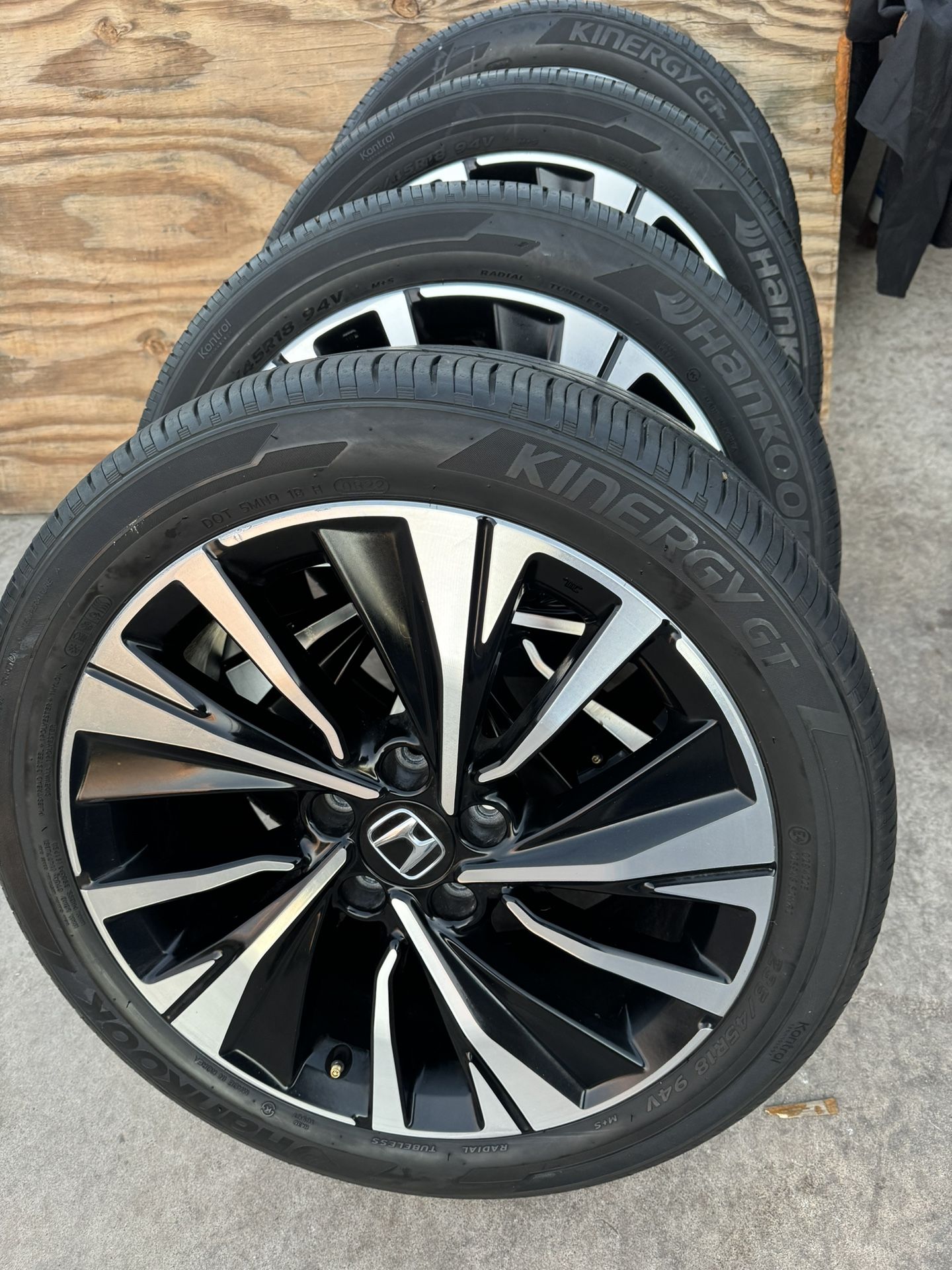 18” Honda Accord Wheels And Tires